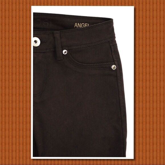 DL1961 Brown Slim “Angel” Mid Rise Skinny Jeans 25 - Picture 3 of 6